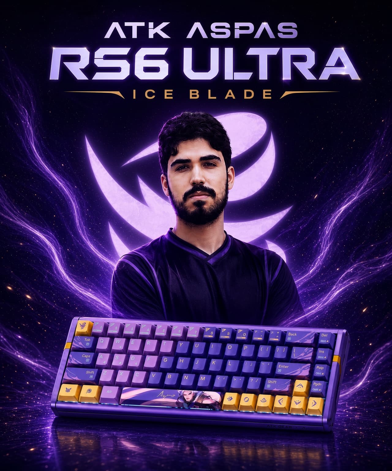Teclado ATK Aspas RS6 Ultra Ice Blade